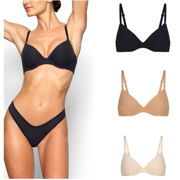 NWT SKIMS FITS EVERYBODY DEMI SAND BRA 38DD - Picture 1 of 4